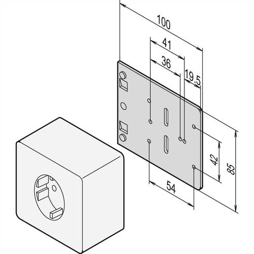 Schroff 20118537 Montageplatte von Schroff