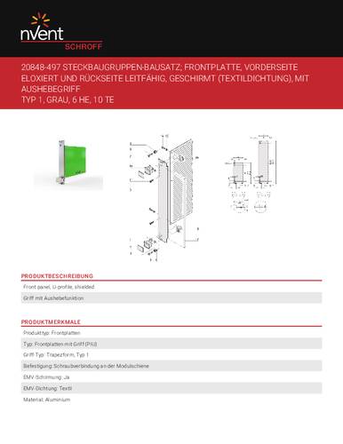 NVent SCHROFF 20848497 Steckbaugruppen-Bausatz von nVent SCHROFF