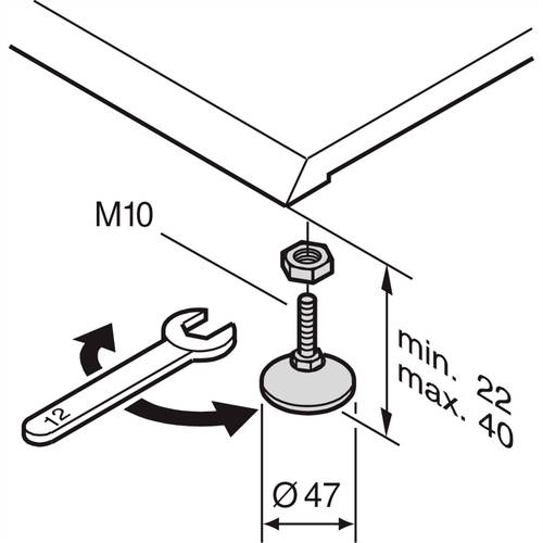 NVent SCHROFF 21190571 Nivellierfüße von nVent SCHROFF