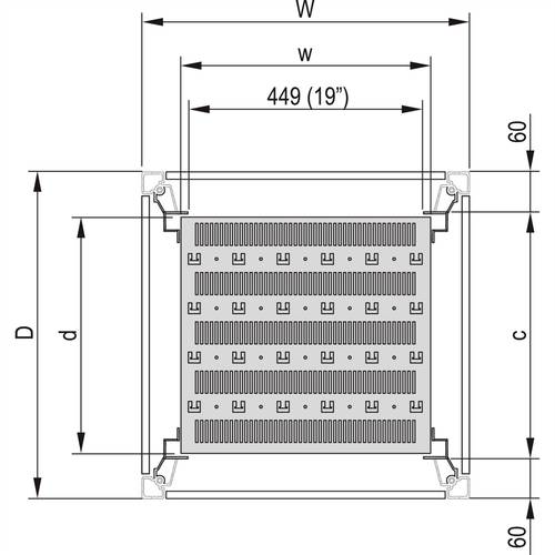 NVent SCHROFF 22117844 Fachboden (B x T) 600mm x 780mm 1St. von nVent SCHROFF