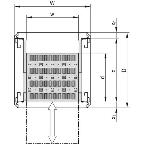 NVent SCHROFF 22130352 Gestellfachboden (B x T) 600mm x 382mm 1St. von nVent SCHROFF