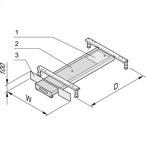 NVent SCHROFF 23130350 Kippschutz (B x H x T) 800 x 100 x 1000mm 1St. von nVent SCHROFF