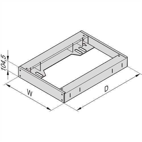 NVent SCHROFF 23130456 Sockel (B x H x T) 800 x 104.5 x 600mm 1St. von nVent SCHROFF