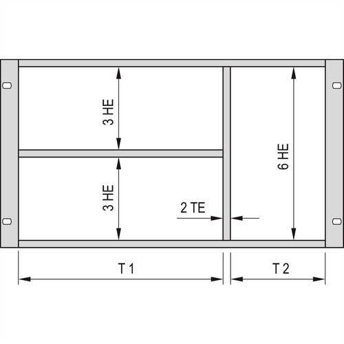 NVent SCHROFF 24562420 19 Zoll Baugruppenträger 1St. von nVent SCHROFF