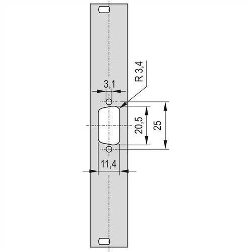 NVent SCHROFF 30118338 Frontplatte 1St. von nVent SCHROFF