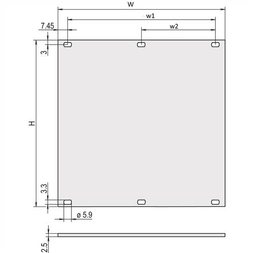 NVent SCHROFF 30838102 Frontplatte 2St. von nVent SCHROFF