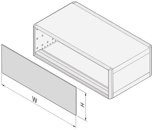 NVent SCHROFF 24572599 Frontplatte Aluminium 1St. von nVent SCHROFF