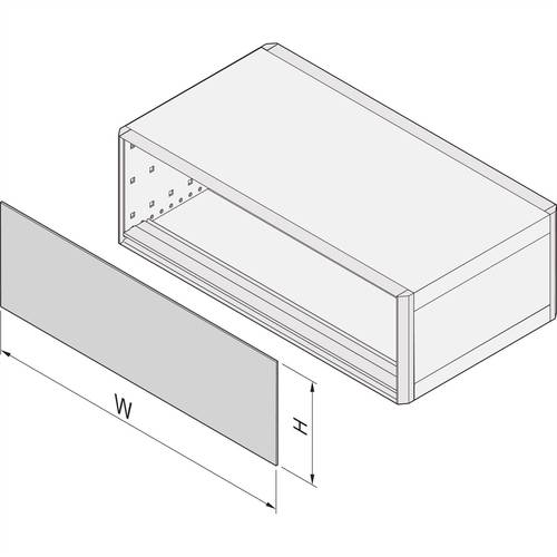 NVent SCHROFF 24572607 Frontplatte Aluminium 1St. von nVent SCHROFF