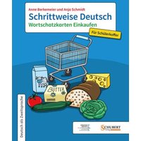 Schrittweise Deutsch / Wortschatzkarten Einkaufen für Schülerkoffer von Schubert Leipzig