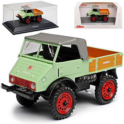 Mercedes-B Unimog U401 mit Pritsche 1953-1956 1/43 Schuco Modell Auto mit individiuellem Wunschkennzeichen von Schuco Mercedes-Benz