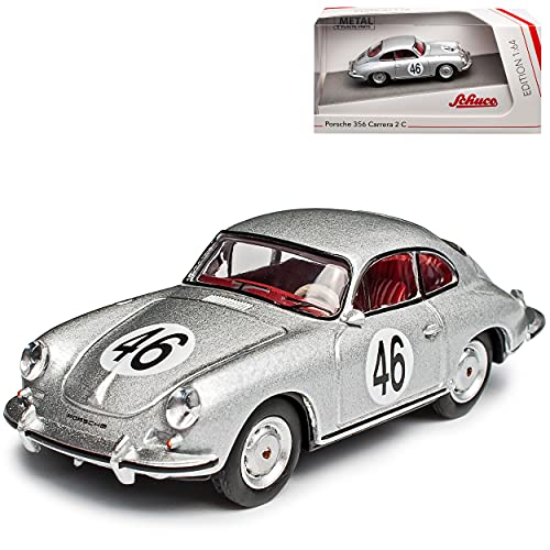 Porsche 356 Coupe Silber Nr 46 1948-1965 1/64 Schuco Modell Auto mit individiuellem Wunschkennzeichen von Schuco Porsche