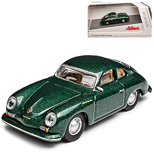 Porsche 356A Coupe Grün Metallic 1955-1959 H0 1/87 Schuco Modell Auto mit individiuellem Wunschkennzeichen von Schuco Porsche