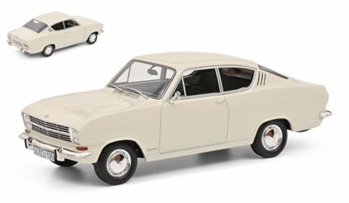 Modell in Maßstab, kompatibel mit Opel Kadett B Coupé Weiß 1:18 SCHUCO SH0234 von Schuco