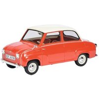 SCHUCO 450009700 1:18 Goggomobil Limousine, rot/weiß von Schuco