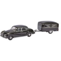 SCHUCO 450204500 1:43 BMW 502 mit Bestattungsanhänger von Schuco