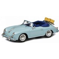 SCHUCO 450258400 1:43 Porsche 356 A Cabriolet „Reisezeit“, meißenblau von Schuco