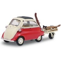 SCHUCO 450268200 1:43 BMW Isetta Anhänger+Ski von Schuco