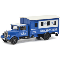 SCHUCO 450310600 1:43 Mercedes-Benz Lo 2750 „Rennabteilung-Spezialwerkstätte“ von Schuco