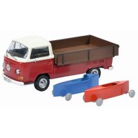 SCHUCO 450333800 1:43 VW T2a + Seifenkisten von Schuco