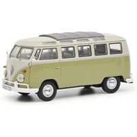 SCHUCO 450359200 1:43 VW T1b Samba grün/grau von Schuco