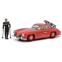 SCHUCO 450376600 1:43 MB 300 SL rot mit Ski von Schuco