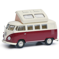 SCHUCO 450377900 1:43 VW T1b Camper rot/beige von Schuco