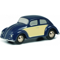 SCHUCO 450540400 1:90 Piccolo VW Brezelkäfer blau/beige von Schuco