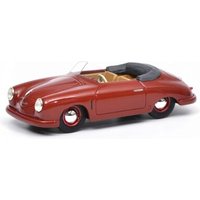 SCHUCO 450879600 1:43 Porsche 356 Gmünd Cabriolet, dunkelrot von Schuco