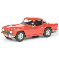 SCHUCO 450887300 1:43 Triumph TR5 mit geschlossenem Surrey Top, rot-schwarz von Schuco