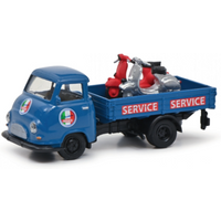 SCHUCO 452661400 1:87 Hanomag Kurier mit Vespa blau von Schuco