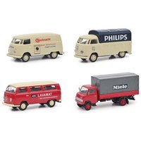 SCHUCO 452663700 1:87 4er Set „Starke Marken II“ - Bauknecht, Philipps, AEG, Miele von Schuco