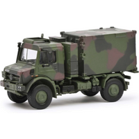 SCHUCO 452666000 1:87 Unimog 5023 Funkcontainer von Schuco