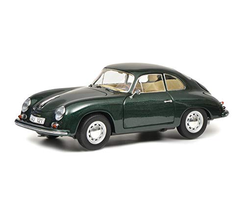 Schuco 450031400 Porsche 356 A, Carrera Coupé, Modellauto, Limitierte Auflage, 1:18, grün/metallic von Schuco