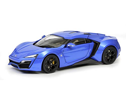 Schuco 450042600 Lykan Hypersport 1:18 Heart 450042600-Lykan, blau, Modellauto, Modellfahrzeug von Schuco