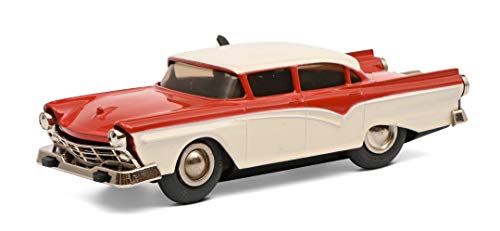 Schuco 450175900, rot-beige Micro Racer Fairlane, 1045, mit Aufziehmotor, Modellauto von Schuco