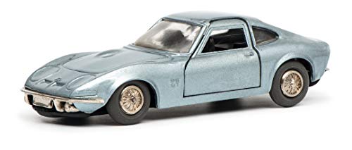 Schuco 450176200 Automatic Racer Opel GT, mit Aufziehwerk, Modellauto, Limitierte Auflage: 500 Stück, blau metallic von Schuco