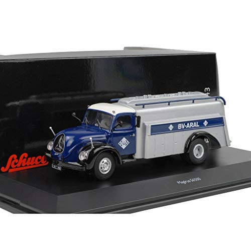 Schuco 450303900 - Magirus Tankwagen S6500 ARAL 1:43, blau/Silber von Schuco