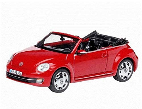 Schuco 450747700 - VW Beetle Cabrio, Die-Cast, Maߟstab 1:43, rot von Schuco