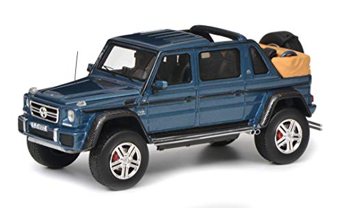 Schuco 450900400 450900400-Mercedes-Maybach G650, 1:43, Modellauto, Modellfahrzeug, blau/metallic von Schuco