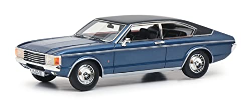 Schuco 450914200 Ford Granada Coupé blau 1:43, Mehrfarbig von Schuco