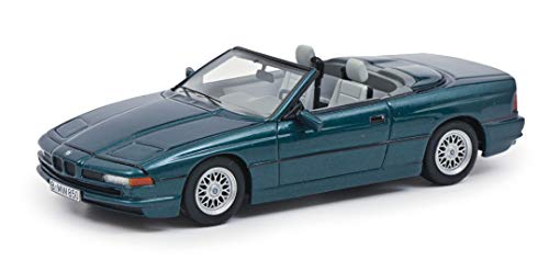 Schuco 450915000 Mercedes-Benz BMW 850 Ci, Cabriolet, graues Interieur, Modellauto, Maßstab 1:43, Resin, Limited Edition 500, grün metallic von Schuco