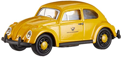 Schuco 452640300 VW Käfer DP, 1:87 452640300-VW, gelb, Modellauto, Modellfahrzeug von Schuco