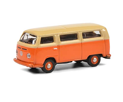 Schuco 452650800 Herz VW T2a Bus, Modellauto, Maßstab 1:87, orange/beige Version, Large von Schuco