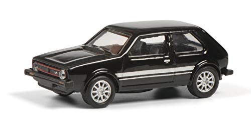 Schuco 452651200 VW Golf I GTI, Modellauto, 1:87, Schwarze Version von Schuco