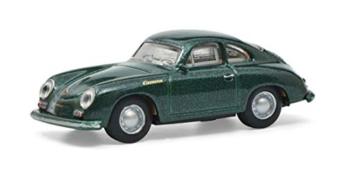 Schuco Porsche 356A Coupé, Carrera, Modellauto, Maßstab 1:87, grün metallic von Schuco