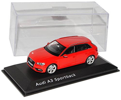 Schuco A-U-D-I A3 8V Sportback Misano Rot 5 Türer Ab 2012 1/43 Modell Auto von Schuco