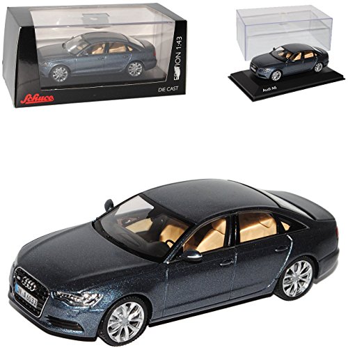 Schuco A-U-D-I A6 C7 Limousine Blau Grau Ab 2011 1/43 Modell Auto mit individiuellem Wunschkennzeichen von Schuco