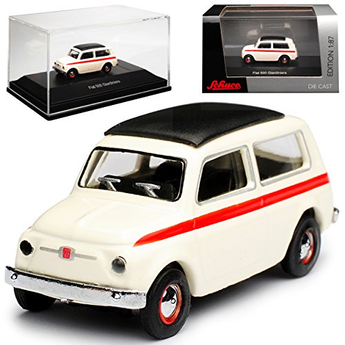 Schuco FIAT 500 Kombi Klassik Giardiniera Weiss Ur Modell ab 1960 H0 1/87 Modell Auto von Schuco