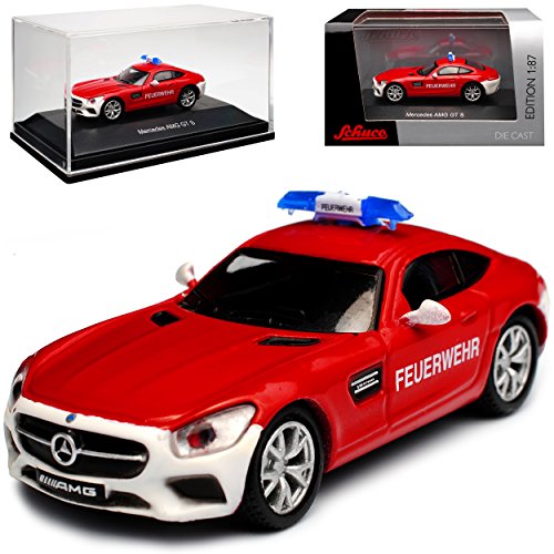 Schuco Mercedes-Benz AMG GT S C190 Coupe Rot Feurwehr Ab 2014 H0 1/87 Modell Auto von Schuco