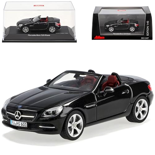 Schuco Mercedes-Benz SLK Cabrio Schwarz R172 Ab 2011 1/43 Modell Auto mit individiuellem Wunschkennzeichen von Schuco